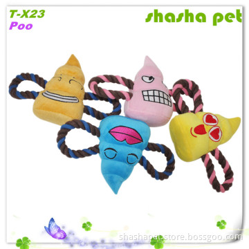 Factory wholesale Poo pet plush toy dog toy pet squeaker toy